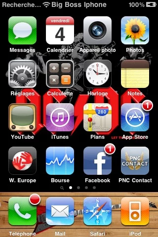 PNC Contact s&rsquo;invite sur Iphone