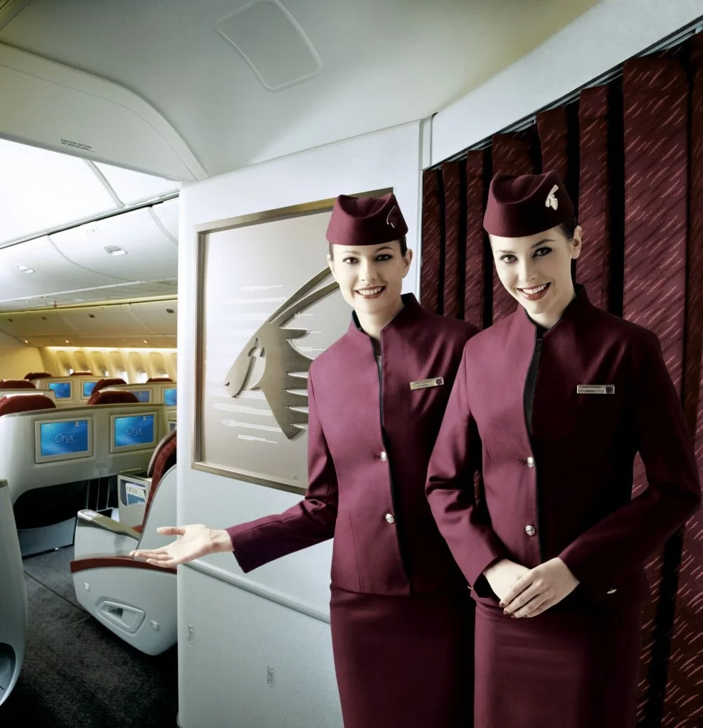 Qatar Airways from inside