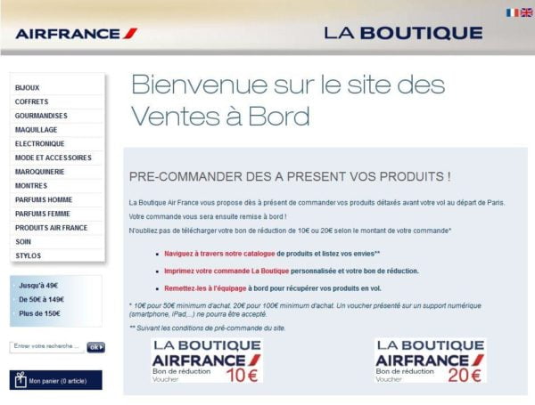 Boutique Duty Free Air France