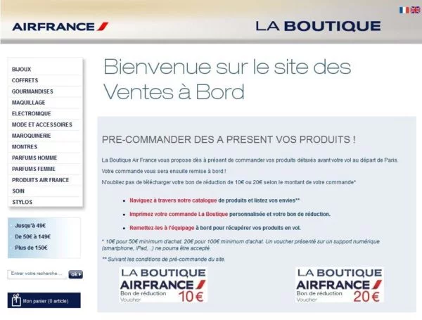 Boutique Duty Free Air France
