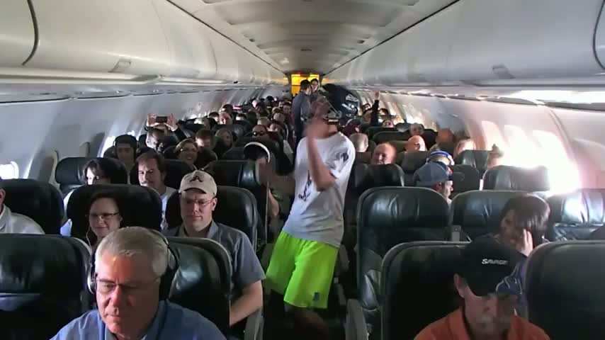 Harlem Shake dans un avion