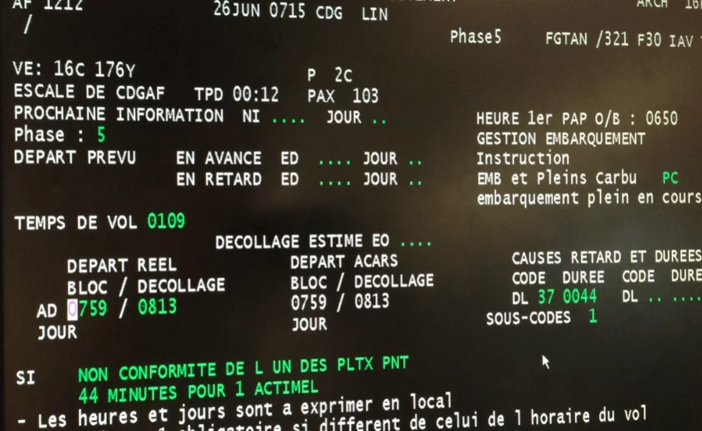 Air France, retard et Actimel