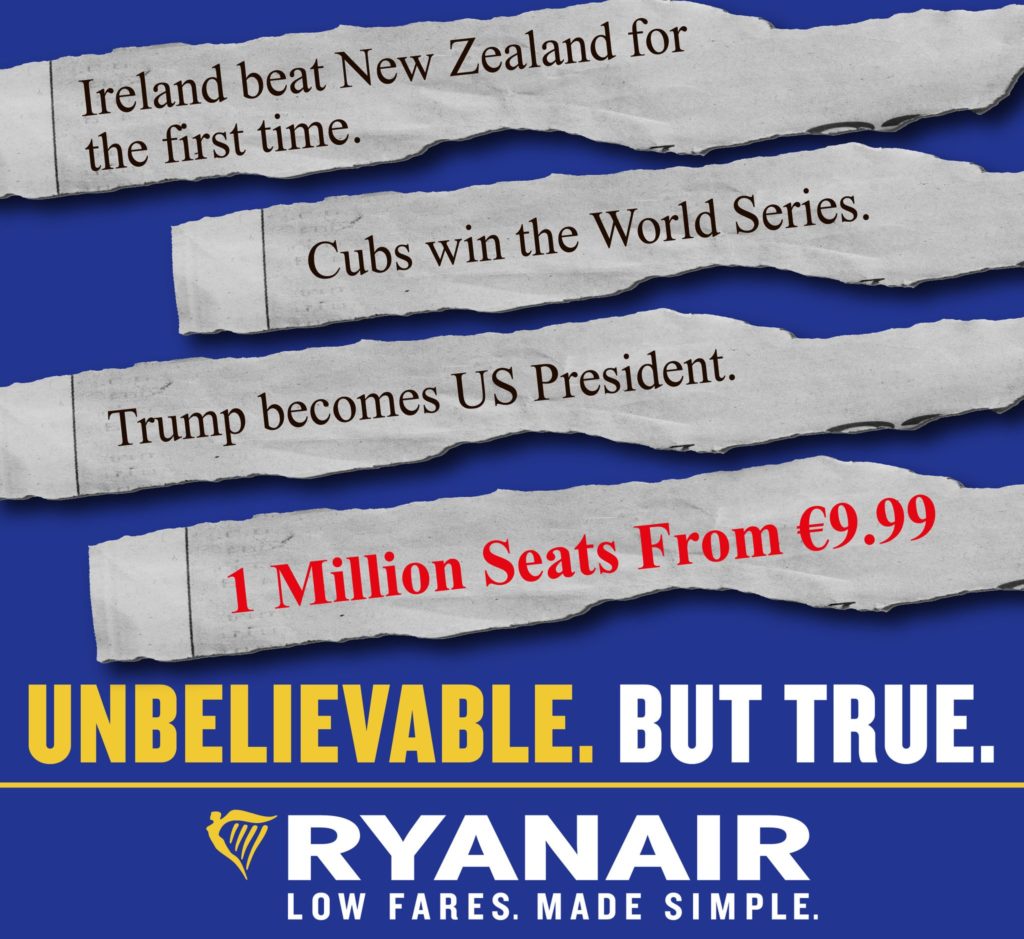 Ryanair surf sur Trump