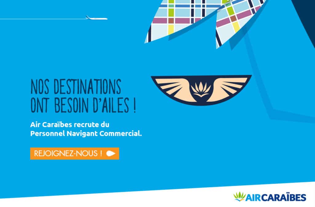 Air Caraïbes recrute des hôtesses de l'air PNC Contact Air Caraïbes recrute des hôtesses de l'air PNC Contact