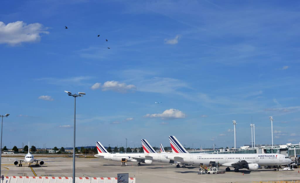 air france contrails